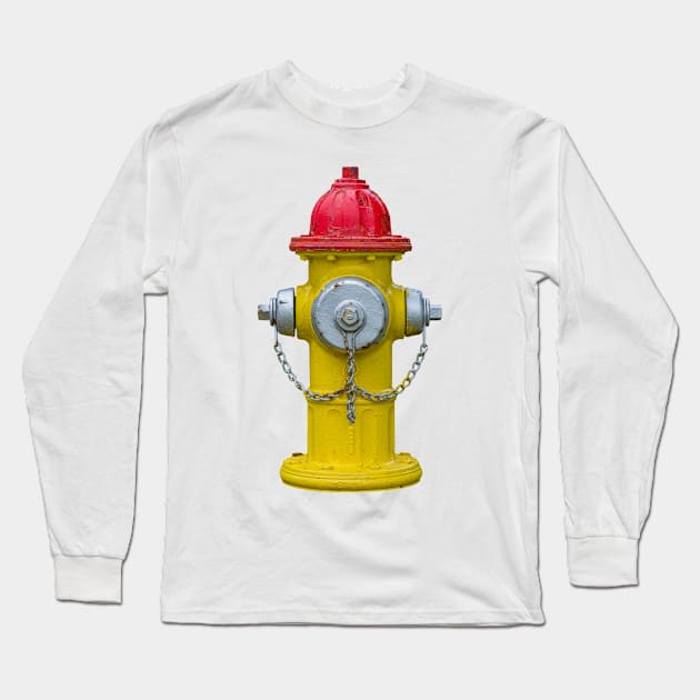 Super Colored Fire Hydrant Long Sleeve T-Shirt by Enzwell